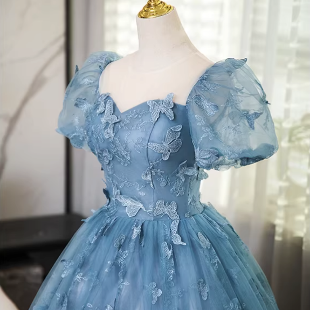 LUXURY BOW EVENING DRESS #7978