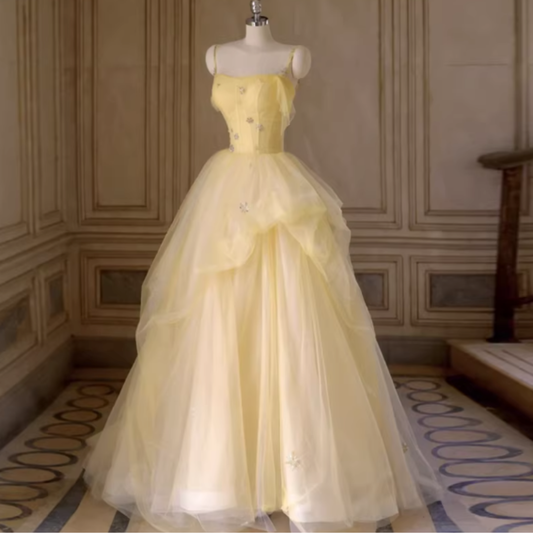 DIAMOND ACCENTED SLIP EVENING DRESS #7983