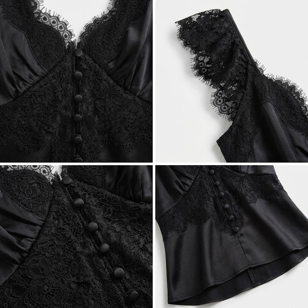 Sexy Lace V-Neck Cami Top