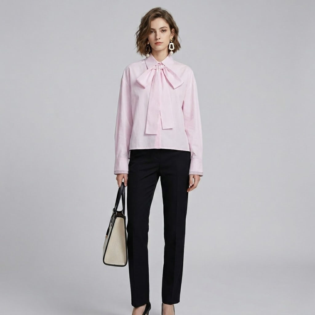 Tie-Neck Bow Blouse