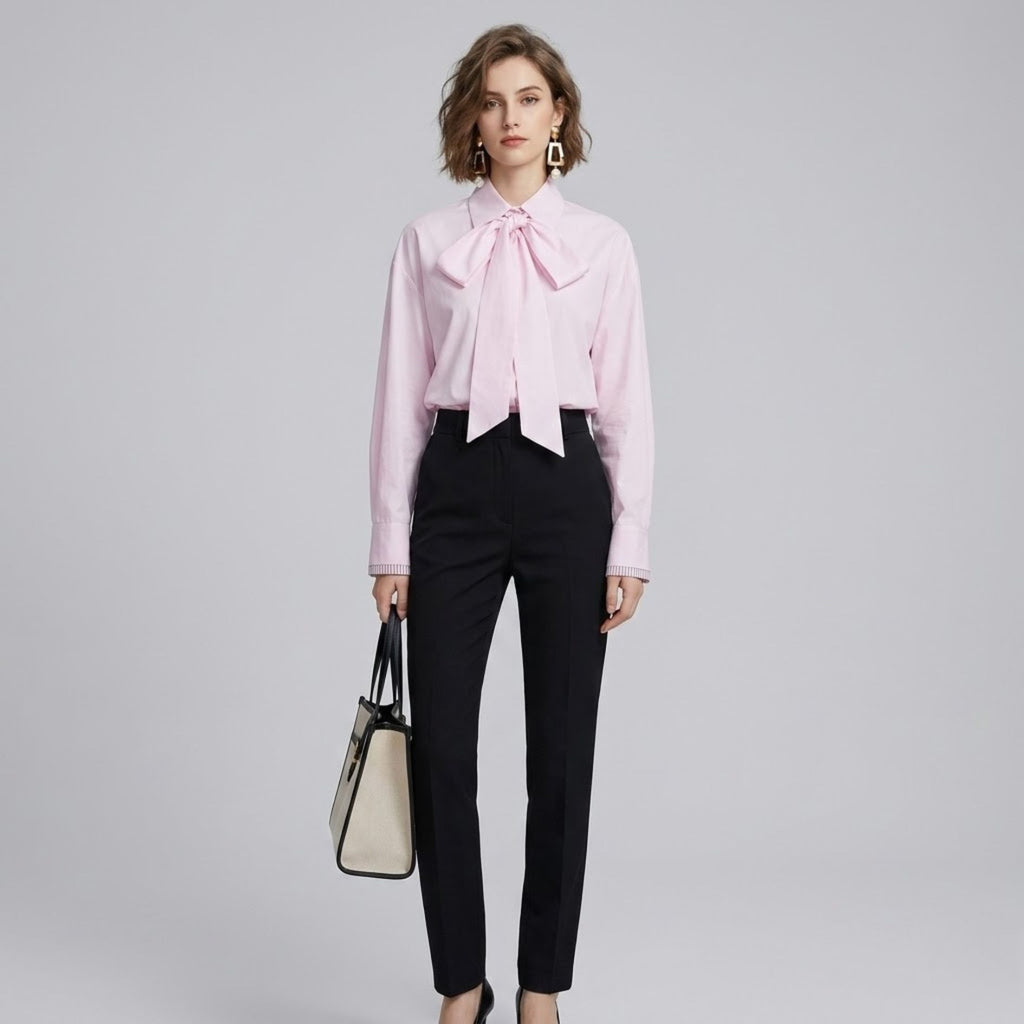 Tie-Neck Bow Blouse