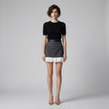 High-Waisted Ruffled Mini Skirt