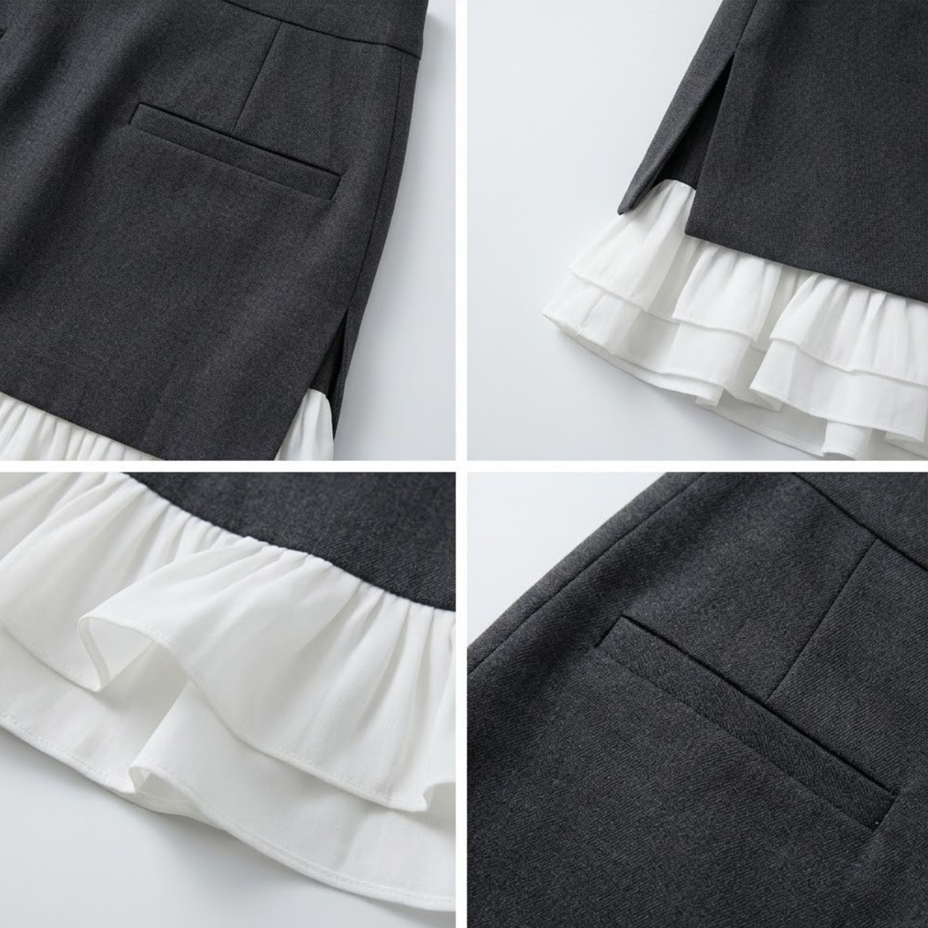 High-Waisted Ruffled Mini Skirt