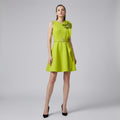 3D Floral Crew Neck Dress