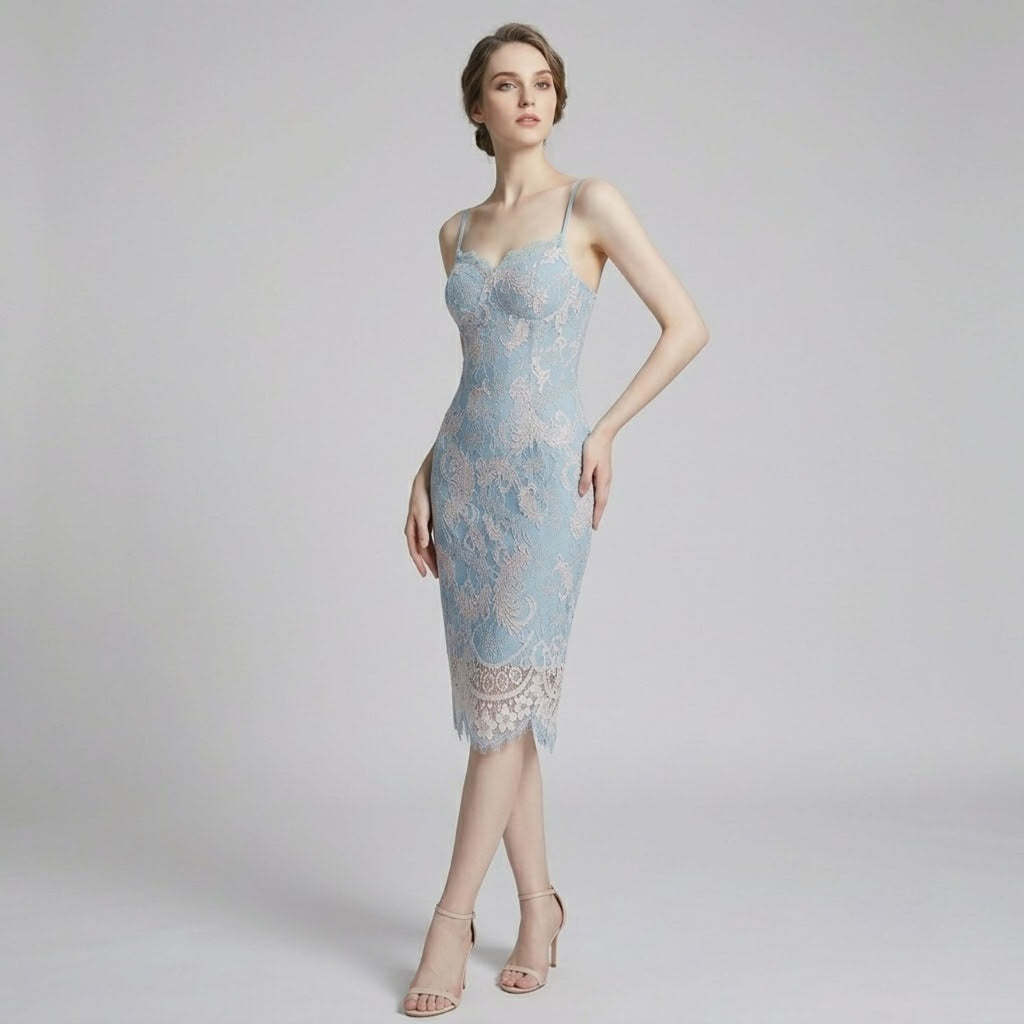 Lace Camisole Fitted Dress