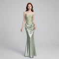 Jacquard Satin Bandeau Corset Dress