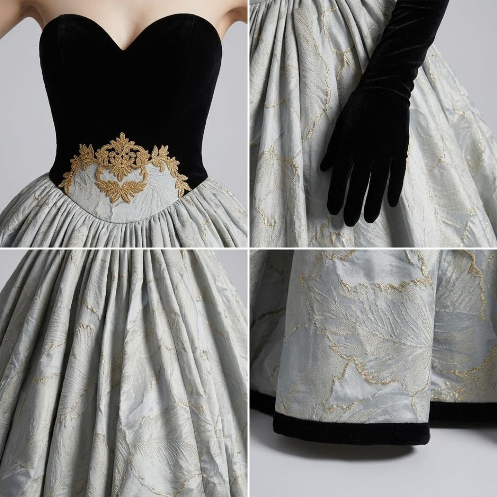 Bandeau Wrap Evening Dress