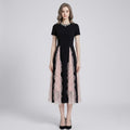 Sequin Panelled Cinched Waist Mini Dress