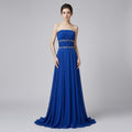 French Strapless Evening Dress