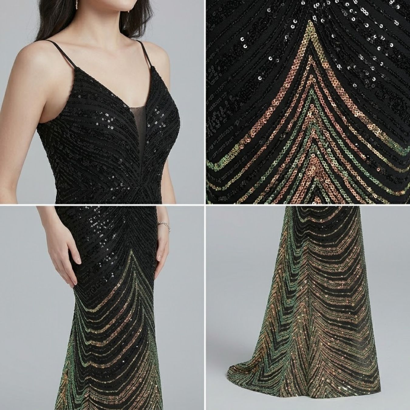 #30061 SUSPENDERS  SEQUINS GOLD WIRE PARTY DRESS
