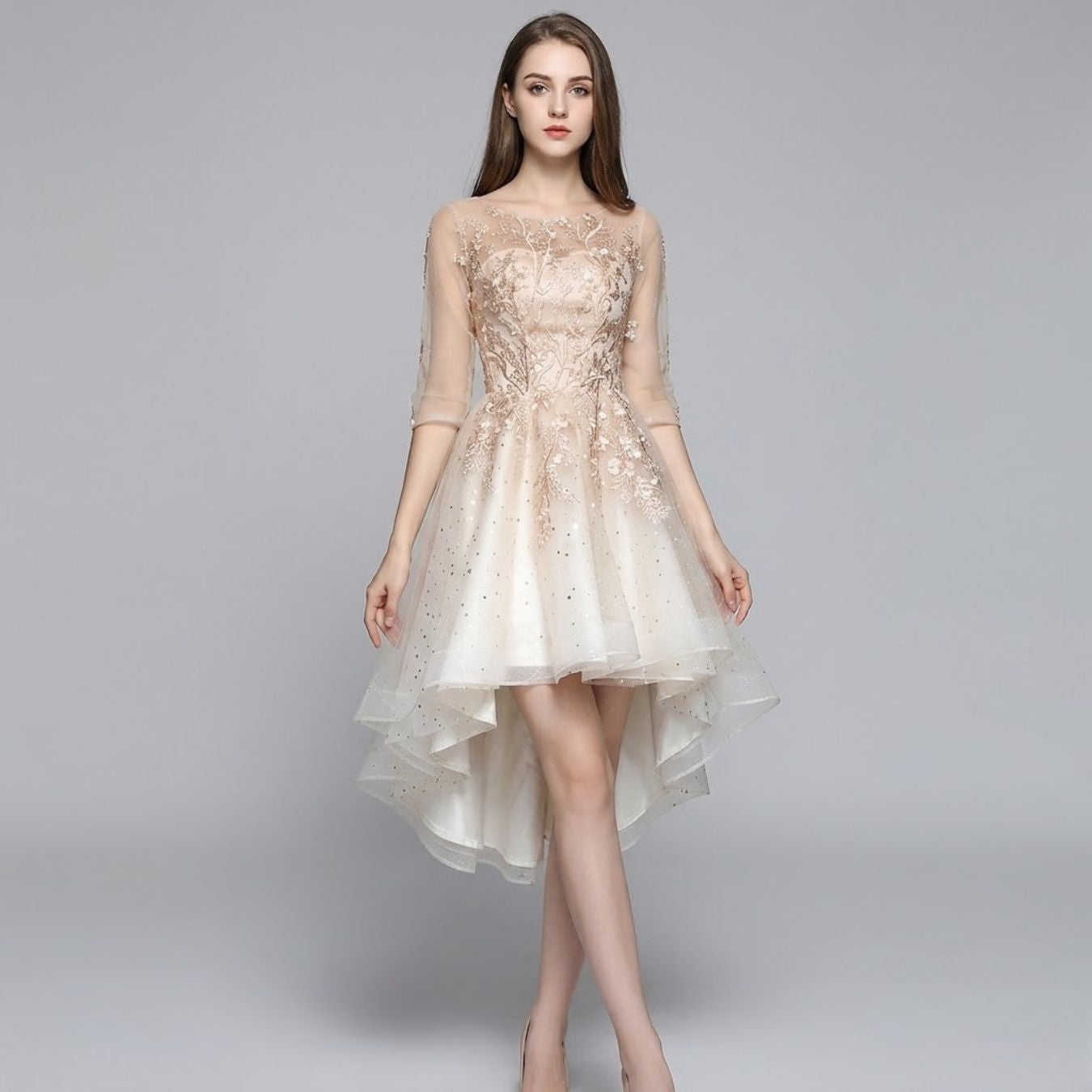 #30066 EMBROIDERY PARTY DRESS