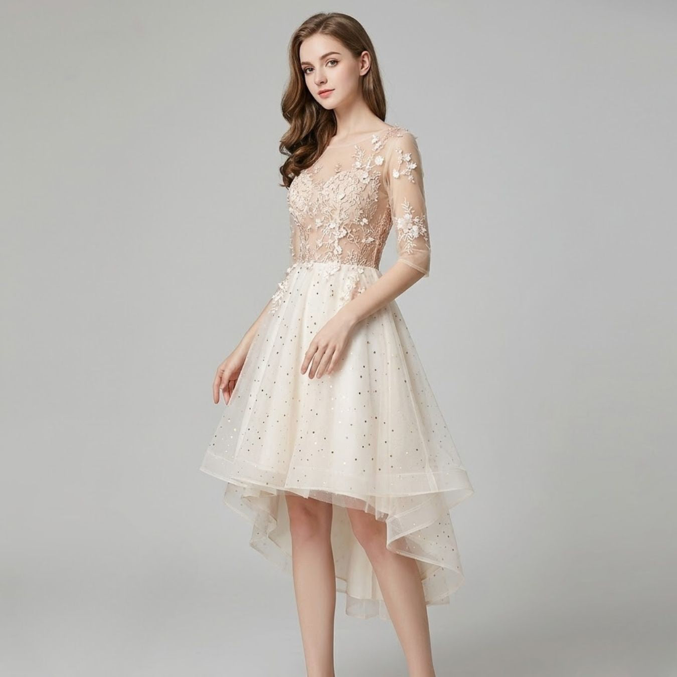 #30066 EMBROIDERY PARTY DRESS
