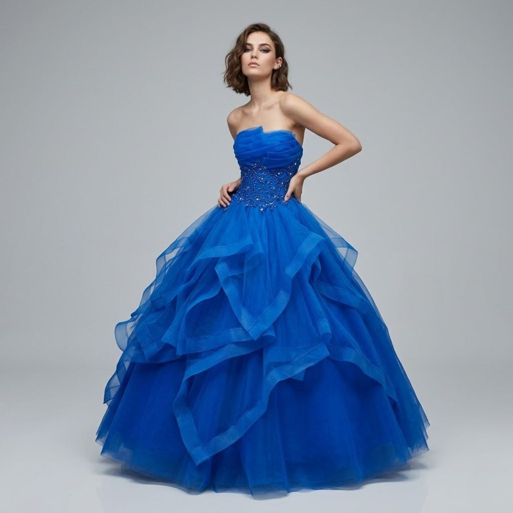#5178 Off Shoulder Prom Dress