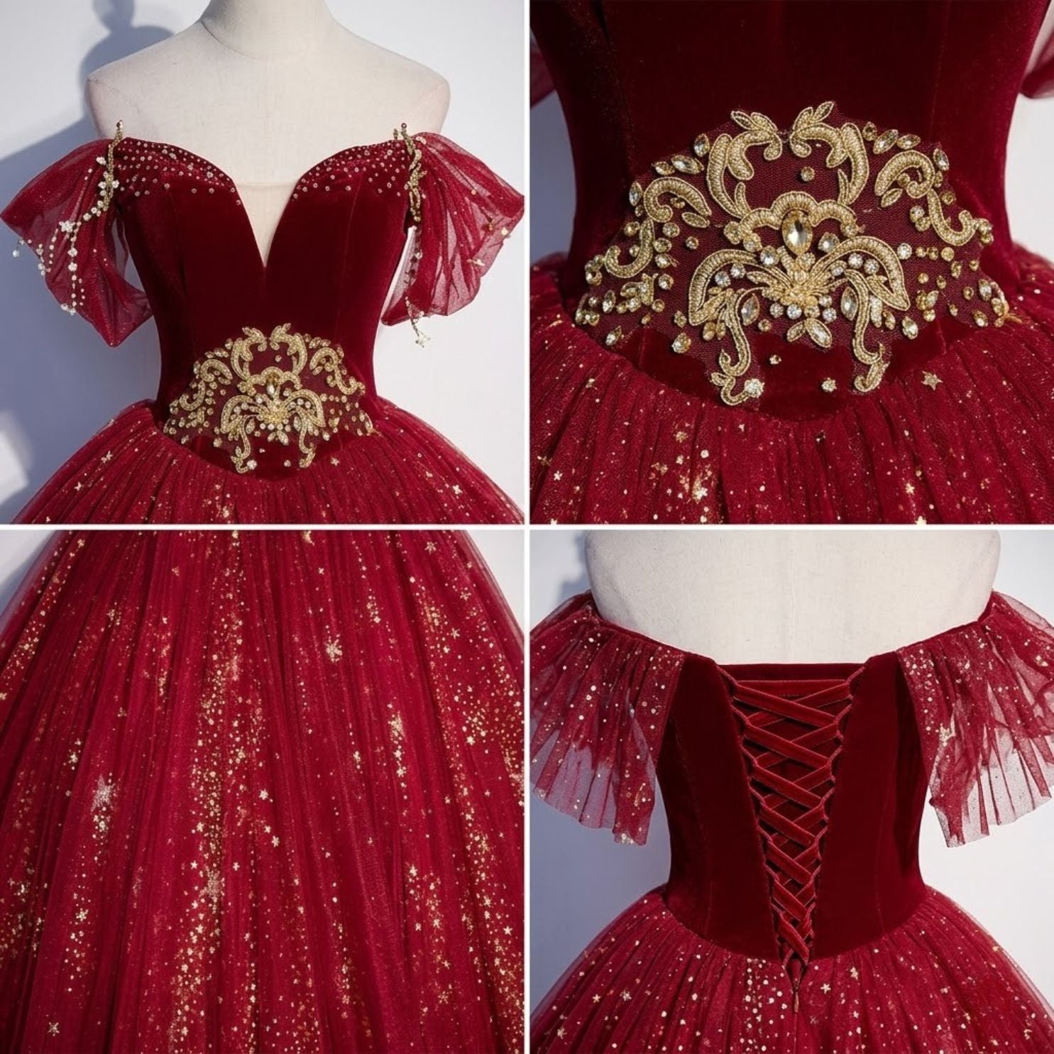 #5337 Sequins Evening Prom Dress