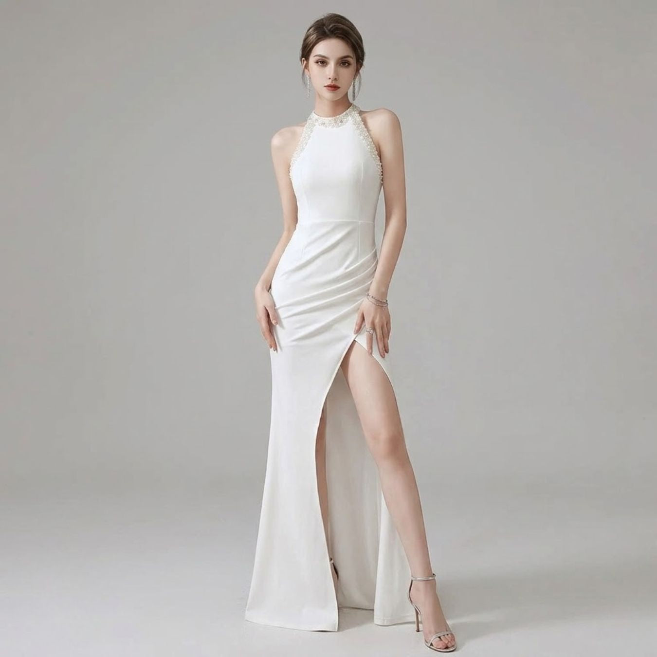 #5353 HALTERNECK  EVENING DRESS