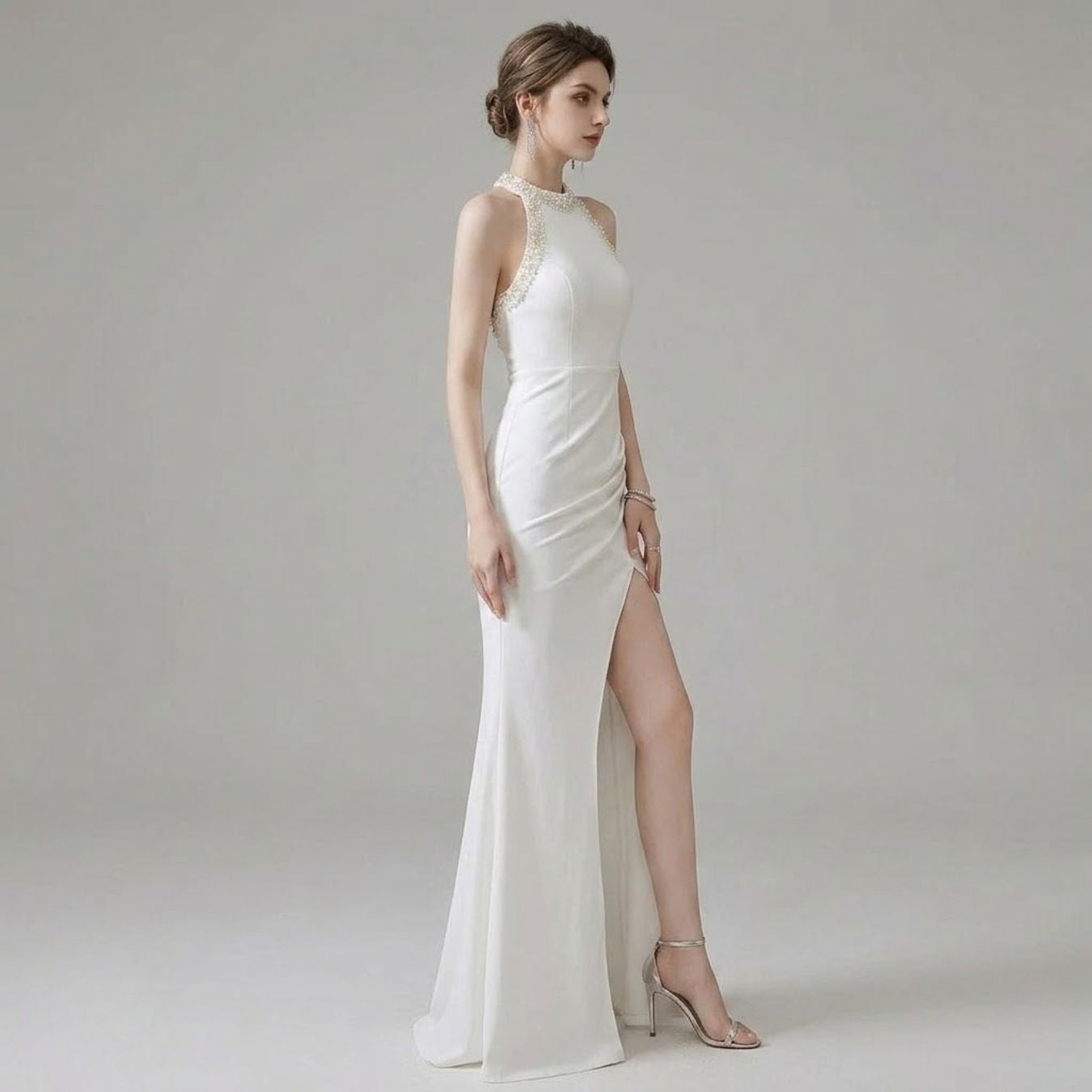 #5353 HALTERNECK  EVENING DRESS