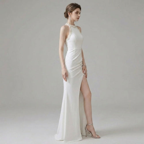 #5353 HALTERNECK  EVENING DRESS