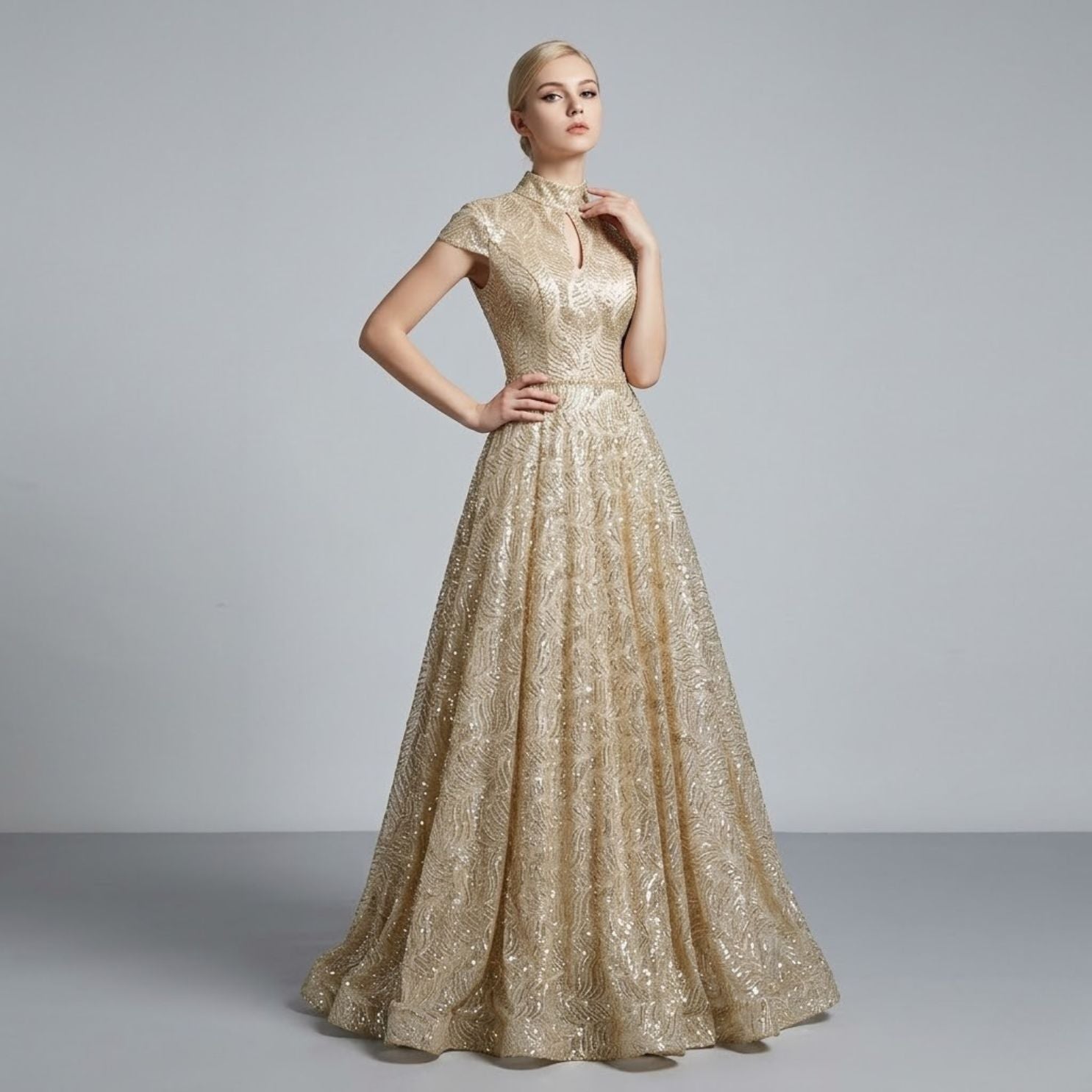 #7190 SEQUIN EVENING DRESSES