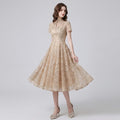 #7294 EMBROIDERY EVENING DRESS