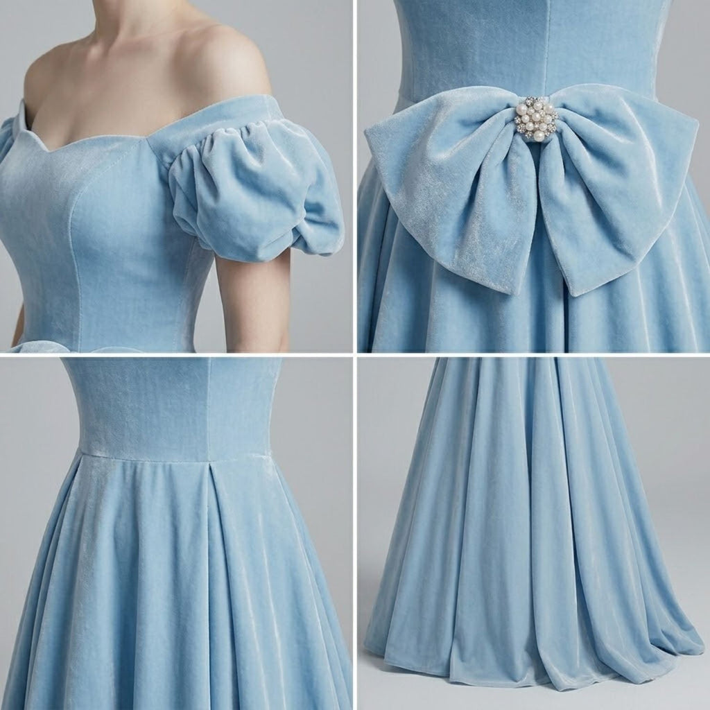 #7514 RETRO EVENING DRESS