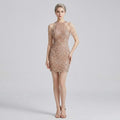 #7609 SEQUINS EVENING DRESS