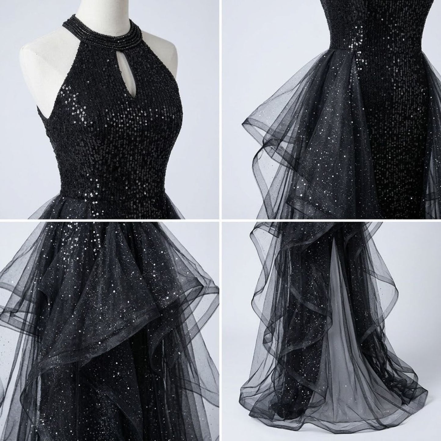#7748 HALTERNECK PROM DRESS