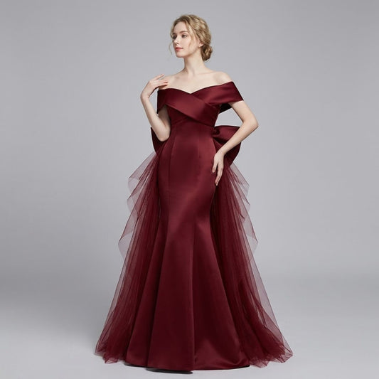 #7750 ONE SHOULDER EVENING DRESS