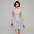 #7771 STRAP SEQUIN PARTY DRESS