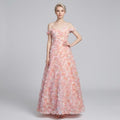 #7780 FLORAL SLING EVENING DRESS