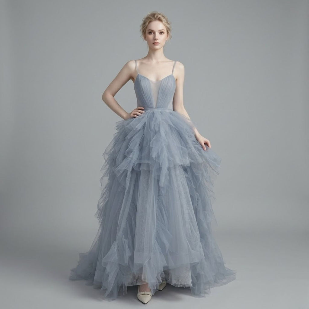 #7781 SLING EVENING DRESS