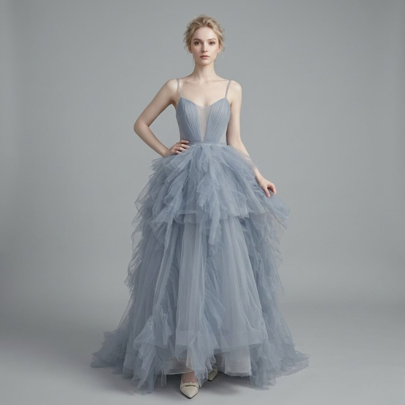 #7781 SLING EVENING DRESS