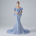 #7783 PEARL  LUXURY EVENING DRESS