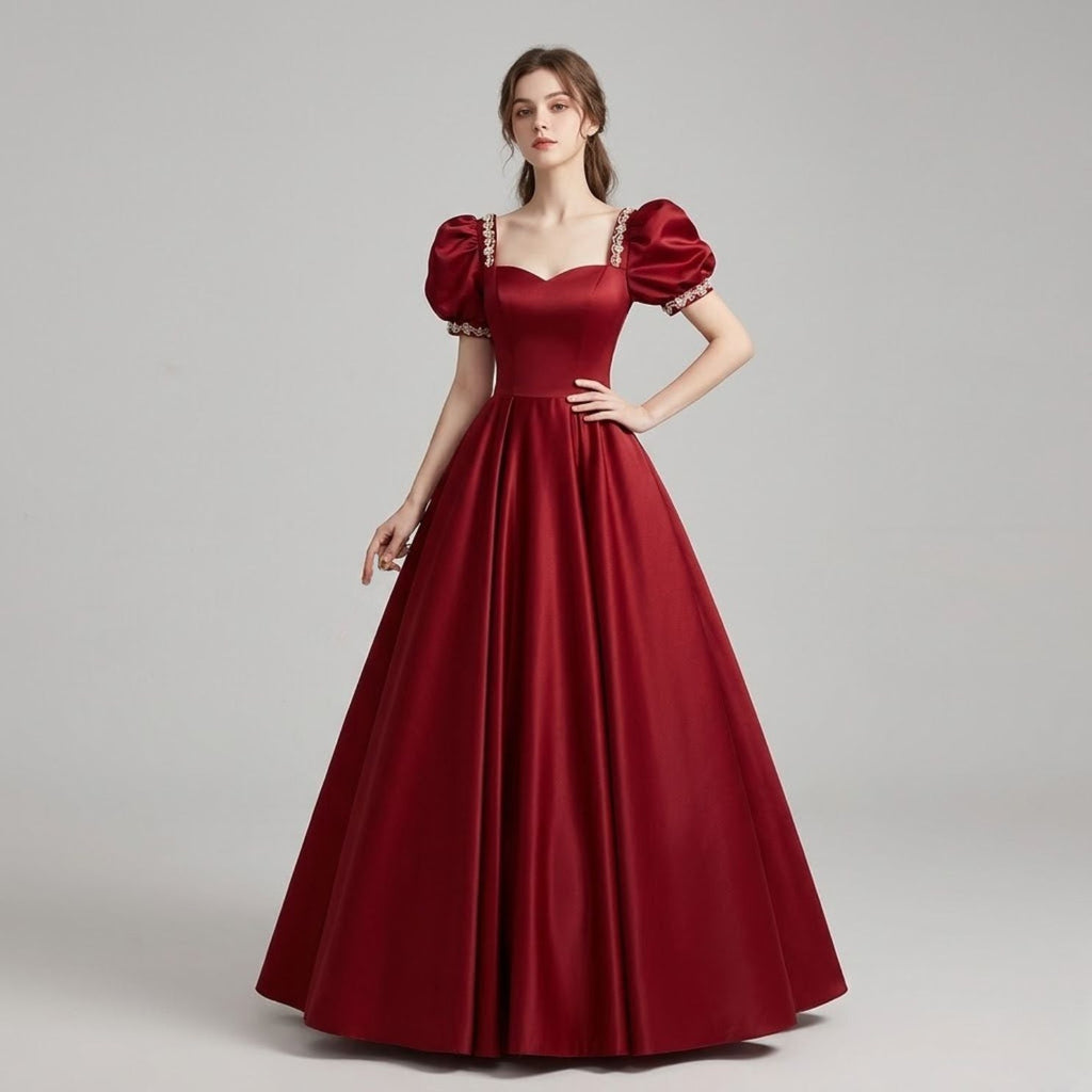 #7789 WITH BEADS EVENING DRESS