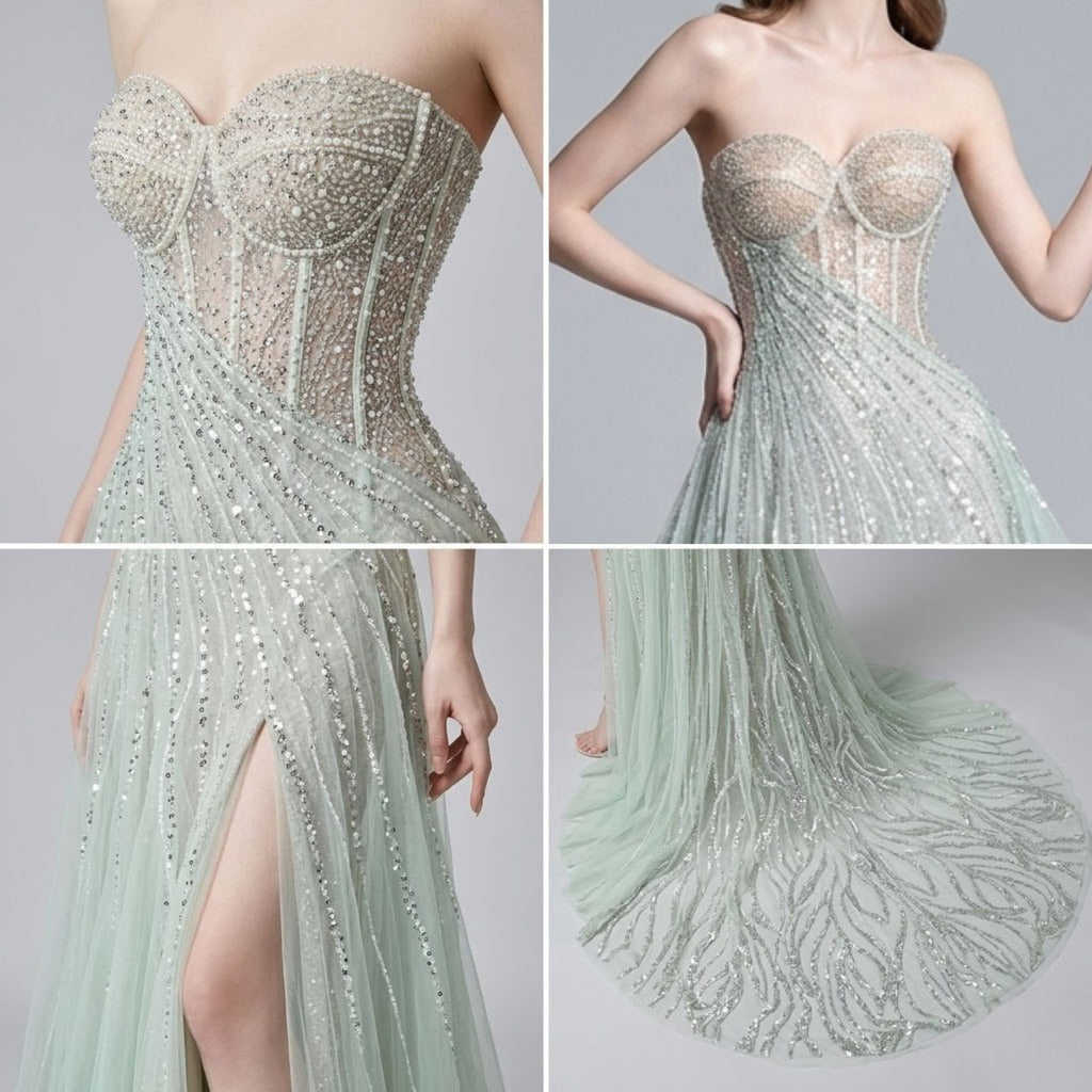 Strapless Evening Dress