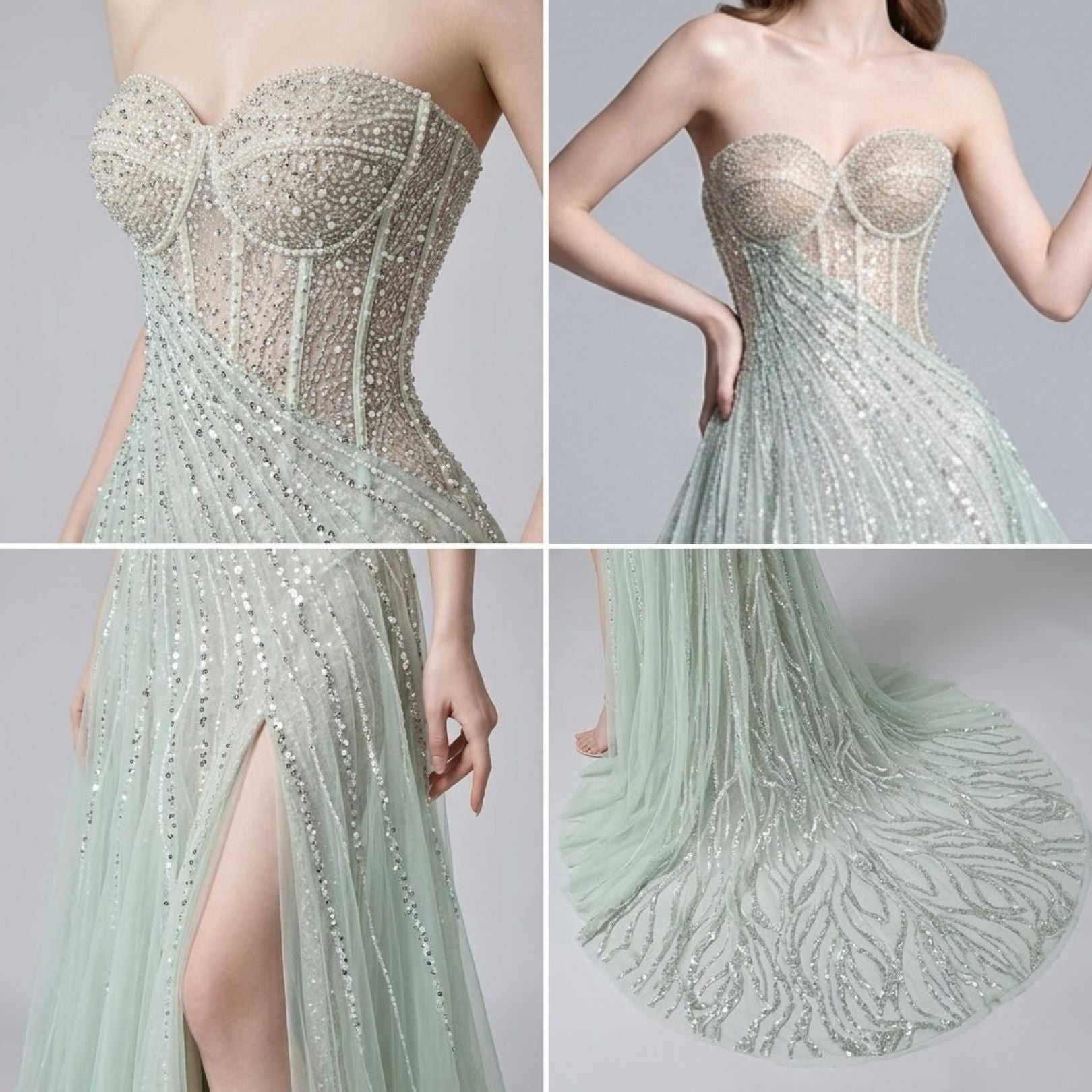 Strapless Evening Dress