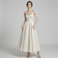 Heavily Beaded Strappy Evening Dress