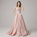 Strapless Tailored Party Evening Dress