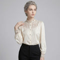 Vintage Embroidered Silk Blouse