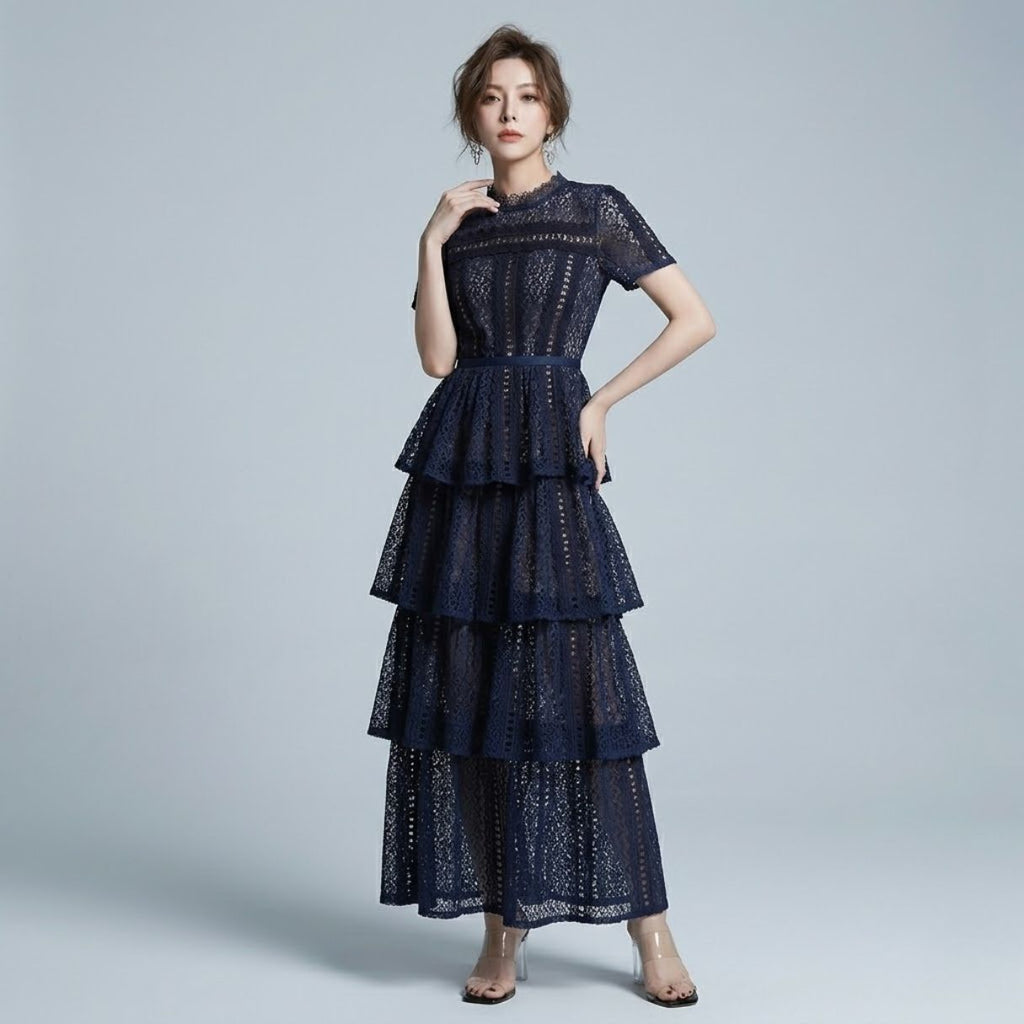 Tiered Lace Dress
