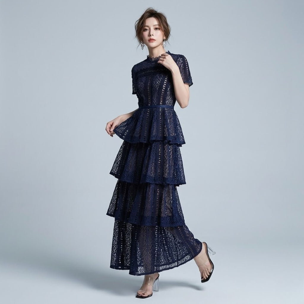 Tiered Lace Dress