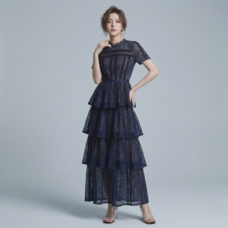 Tiered Lace Dress