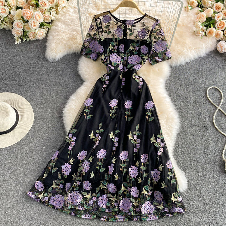 #5158 Embroidered dress