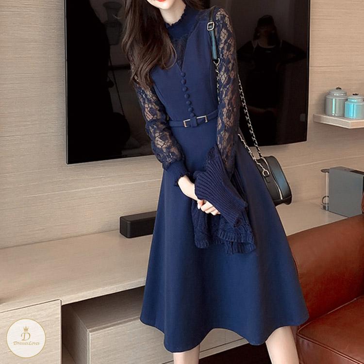 #7199 SHWAL KNITTED SUIT DRESS