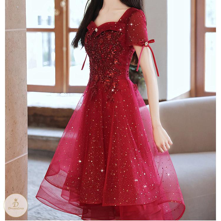 #7385 EMBROIDERY EVENING DRESS